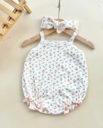 Flower Bodysuit with headband